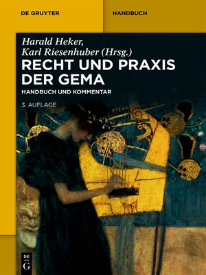 cover image of Recht und Praxis der GEMA